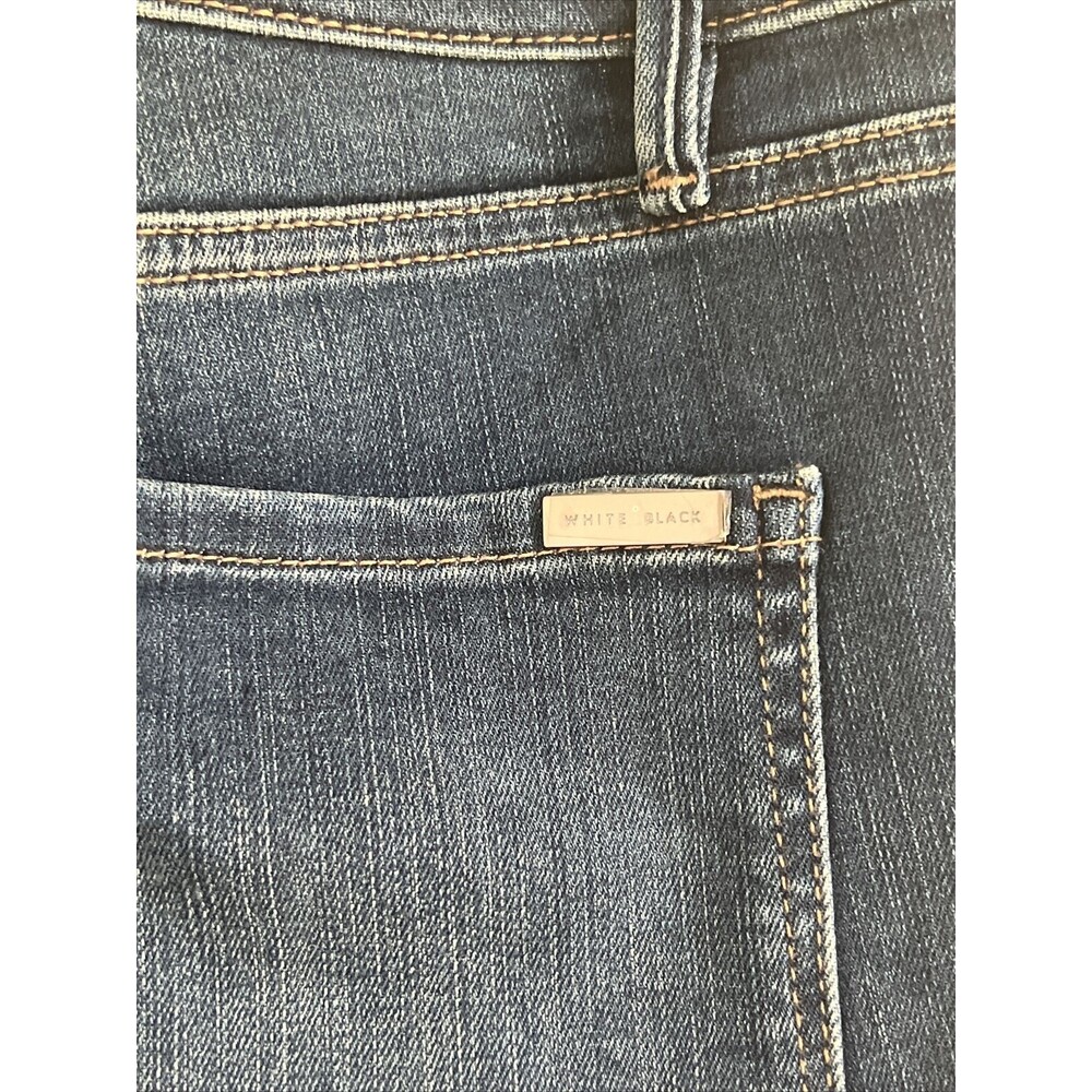 Nwt White House Black Market High-Rise Snake-Gusset The Slim Crop Jeans Size 14p - Picture 5 of 7
